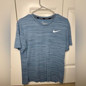 Nike Running Dri-Fit Workout Training Blue Shirt (Men’s Size Medium)